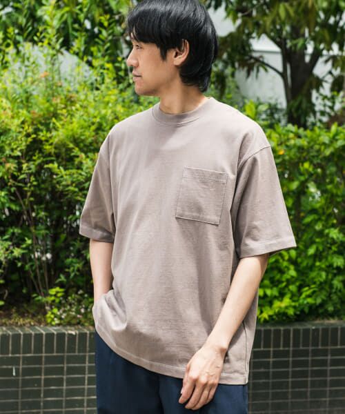 URBAN RESEARCH DOORS / アーバンリサーチ ドアーズ Tシャツ | 配色ステッチクルーネックポケットTシャツ | 詳細17