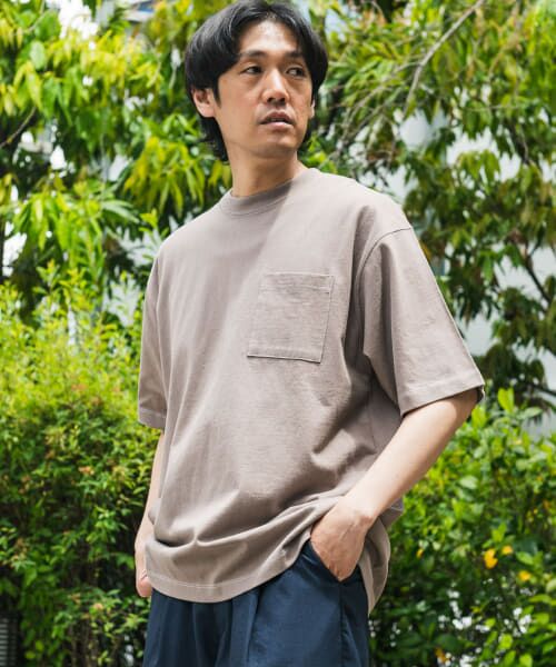 URBAN RESEARCH DOORS / アーバンリサーチ ドアーズ Tシャツ | 配色ステッチクルーネックポケットTシャツ | 詳細18