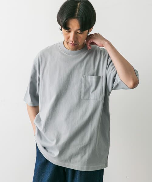 URBAN RESEARCH DOORS / アーバンリサーチ ドアーズ Tシャツ | 配色ステッチクルーネックポケットTシャツ | 詳細25