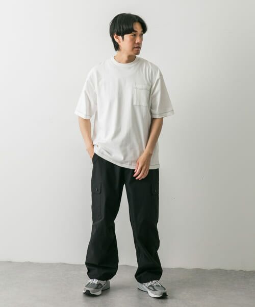 URBAN RESEARCH DOORS / アーバンリサーチ ドアーズ Tシャツ | 配色ステッチクルーネックポケットTシャツ | 詳細7