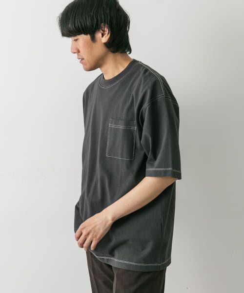 URBAN RESEARCH DOORS / アーバンリサーチ ドアーズ Tシャツ | 配色ステッチクルーネックポケットTシャツ | 詳細8