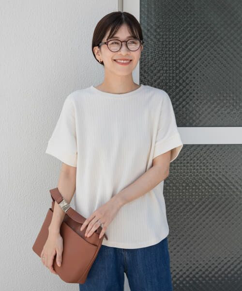 URBAN RESEARCH DOORS / アーバンリサーチ ドアーズ Tシャツ | 『UVカット』コットンリネン針抜きプルオーバー | 詳細4