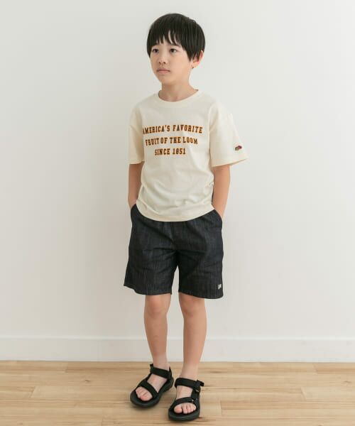 URBAN RESEARCH DOORS / アーバンリサーチ ドアーズ トップス | 『別注』FRUIT OF THE LOOM×DOORS　ロゴプリントTシャツ(KIDS) | 詳細10