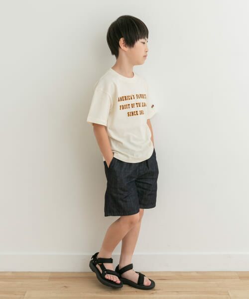 URBAN RESEARCH DOORS / アーバンリサーチ ドアーズ トップス | 『別注』FRUIT OF THE LOOM×DOORS　ロゴプリントTシャツ(KIDS) | 詳細11