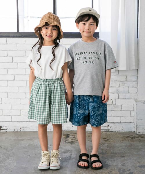 URBAN RESEARCH DOORS / アーバンリサーチ ドアーズ トップス | 『別注』FRUIT OF THE LOOM×DOORS　ロゴプリントTシャツ(KIDS) | 詳細16