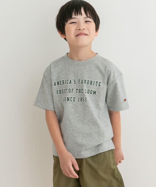 URBAN RESEARCH DOORS / アーバンリサーチ ドアーズ トップス | 『別注』FRUIT OF THE LOOM×DOORS　ロゴプリントTシャツ(KIDS) | 詳細22