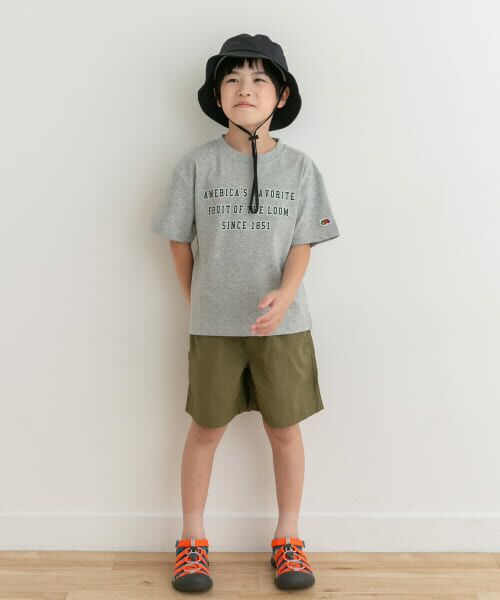 URBAN RESEARCH DOORS / アーバンリサーチ ドアーズ トップス | 『別注』FRUIT OF THE LOOM×DOORS　ロゴプリントTシャツ(KIDS) | 詳細24