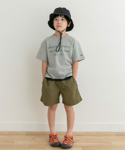 URBAN RESEARCH DOORS / アーバンリサーチ ドアーズ トップス | 『別注』FRUIT OF THE LOOM×DOORS　ロゴプリントTシャツ(KIDS) | 詳細25