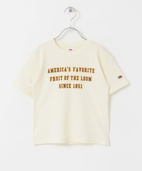 URBAN RESEARCH DOORS / アーバンリサーチ ドアーズ トップス | 『別注』FRUIT OF THE LOOM×DOORS　ロゴプリントTシャツ(KIDS) | 詳細26