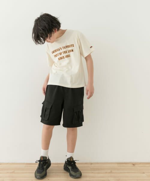 URBAN RESEARCH DOORS / アーバンリサーチ ドアーズ トップス | 『別注』FRUIT OF THE LOOM×DOORS　ロゴプリントTシャツ(KIDS) | 詳細5