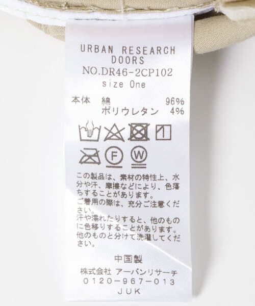 URBAN RESEARCH DOORS / アーバンリサーチ ドアーズ キャップ | ツイルキャップ | 詳細10