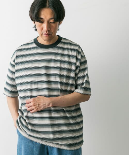 URBAN RESEARCH DOORS / アーバンリサーチ ドアーズ Tシャツ | グラデーションボーダー ショートスリーブ Tシャツ | 詳細10