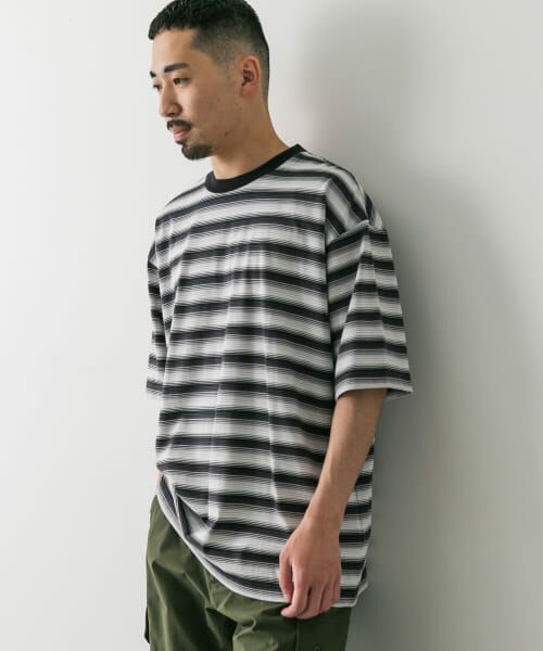 URBAN RESEARCH DOORS / アーバンリサーチ ドアーズ Tシャツ | グラデーションボーダー ショートスリーブ Tシャツ | 詳細18