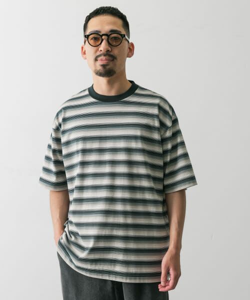 URBAN RESEARCH DOORS / アーバンリサーチ ドアーズ Tシャツ | グラデーションボーダー ショートスリーブ Tシャツ | 詳細2