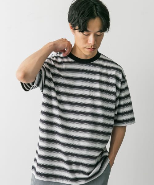 URBAN RESEARCH DOORS / アーバンリサーチ ドアーズ Tシャツ | グラデーションボーダー ショートスリーブ Tシャツ | 詳細23