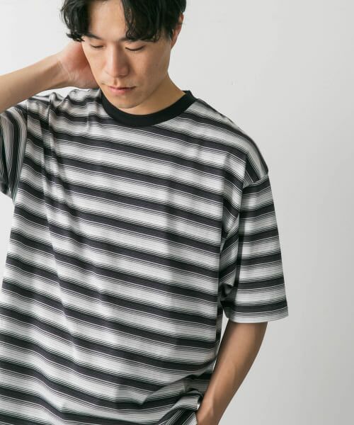 URBAN RESEARCH DOORS / アーバンリサーチ ドアーズ Tシャツ | グラデーションボーダー ショートスリーブ Tシャツ | 詳細26