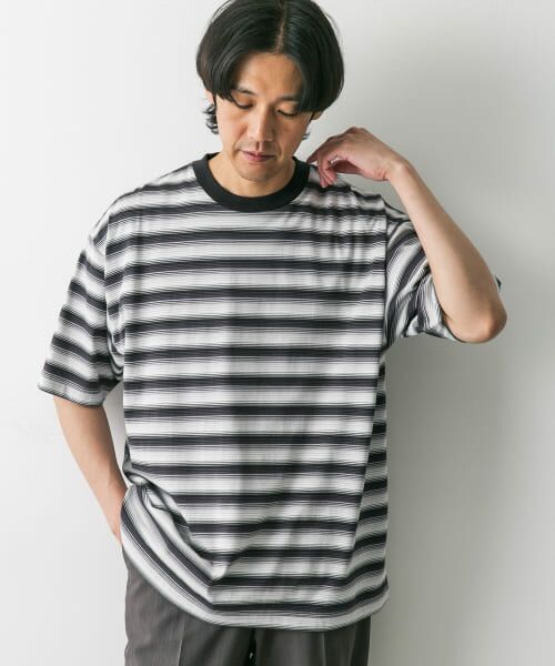 URBAN RESEARCH DOORS / アーバンリサーチ ドアーズ Tシャツ | グラデーションボーダー ショートスリーブ Tシャツ | 詳細30