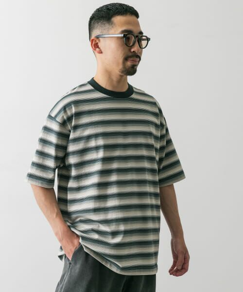 URBAN RESEARCH DOORS / アーバンリサーチ ドアーズ Tシャツ | グラデーションボーダー ショートスリーブ Tシャツ | 詳細5