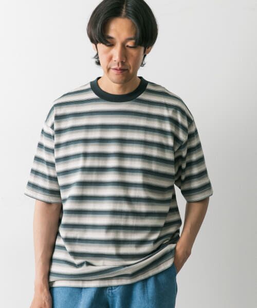 URBAN RESEARCH DOORS / アーバンリサーチ ドアーズ Tシャツ | グラデーションボーダー ショートスリーブ Tシャツ | 詳細8