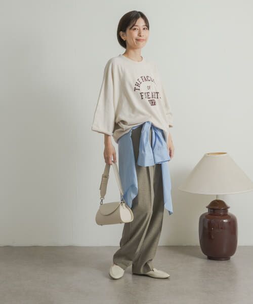 URBAN RESEARCH DOORS / アーバンリサーチ ドアーズ Tシャツ | ミニ裏毛BIGスリーブロゴプルオーバー | 詳細11