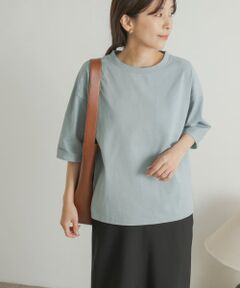 『UR TECH』USAコットン5分袖ロールスリーブTシャツ