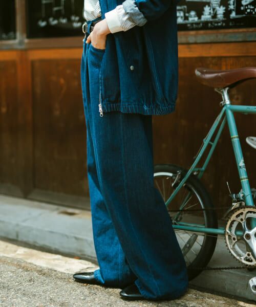 URBAN RESEARCH DOORS / アーバンリサーチ ドアーズ デニムパンツ | Denim Tuck Wide Pants | 詳細1