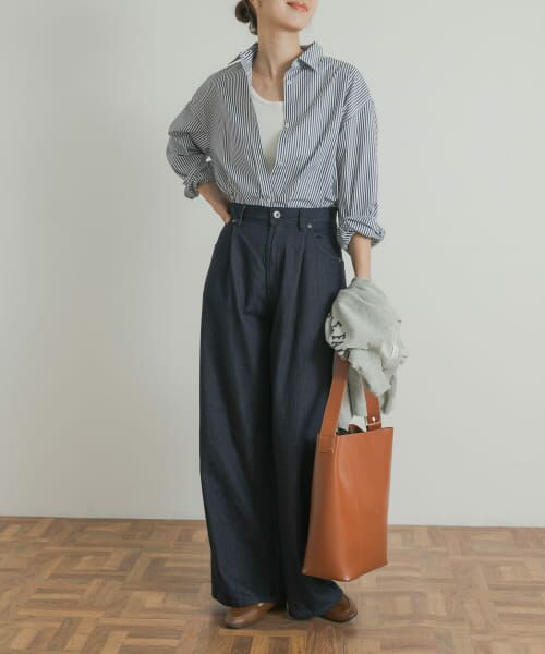 URBAN RESEARCH DOORS / アーバンリサーチ ドアーズ デニムパンツ | Denim Tuck Wide Pants | 詳細14