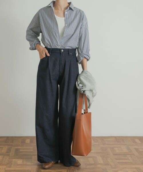 URBAN RESEARCH DOORS / アーバンリサーチ ドアーズ デニムパンツ | Denim Tuck Wide Pants | 詳細15