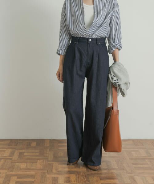 URBAN RESEARCH DOORS / アーバンリサーチ ドアーズ デニムパンツ | Denim Tuck Wide Pants | 詳細16