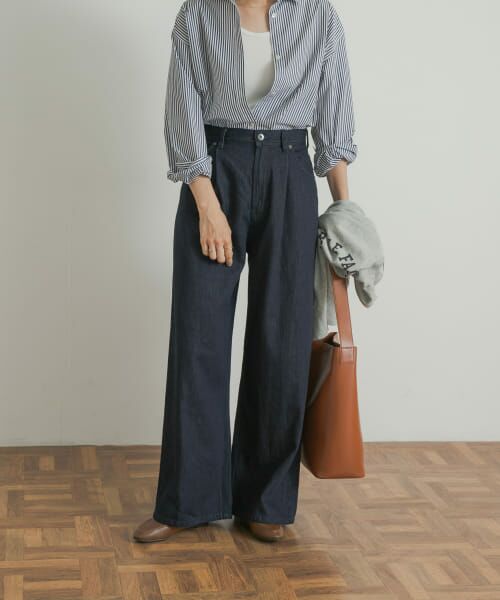 URBAN RESEARCH DOORS / アーバンリサーチ ドアーズ デニムパンツ | Denim Tuck Wide Pants | 詳細17