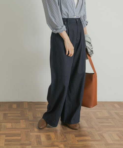 URBAN RESEARCH DOORS / アーバンリサーチ ドアーズ デニムパンツ | Denim Tuck Wide Pants | 詳細18