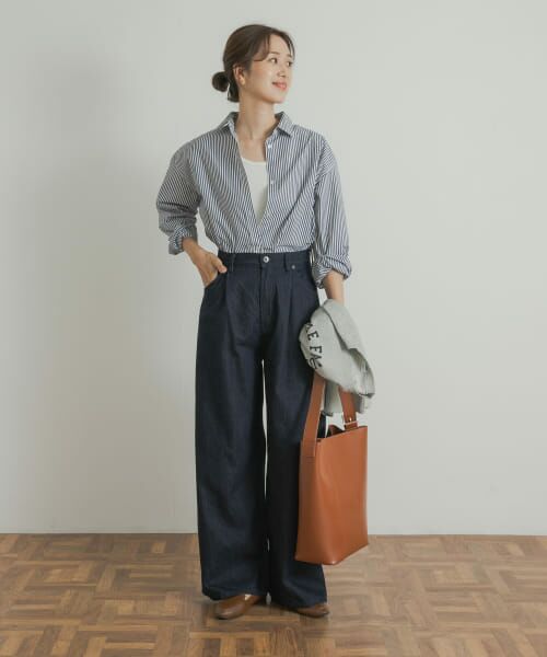 URBAN RESEARCH DOORS / アーバンリサーチ ドアーズ デニムパンツ | Denim Tuck Wide Pants | 詳細19