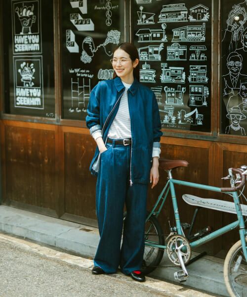 URBAN RESEARCH DOORS / アーバンリサーチ ドアーズ デニムパンツ | Denim Tuck Wide Pants | 詳細2