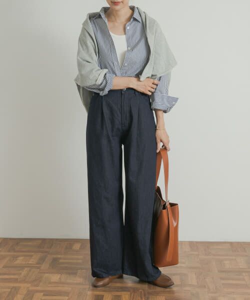 URBAN RESEARCH DOORS / アーバンリサーチ ドアーズ デニムパンツ | Denim Tuck Wide Pants | 詳細20