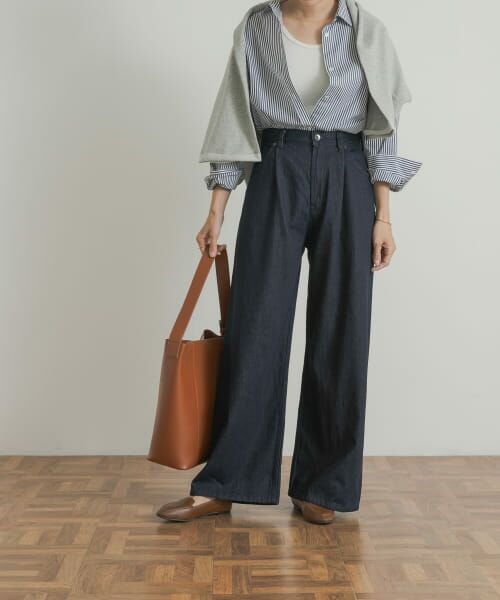 URBAN RESEARCH DOORS / アーバンリサーチ ドアーズ デニムパンツ | Denim Tuck Wide Pants | 詳細21