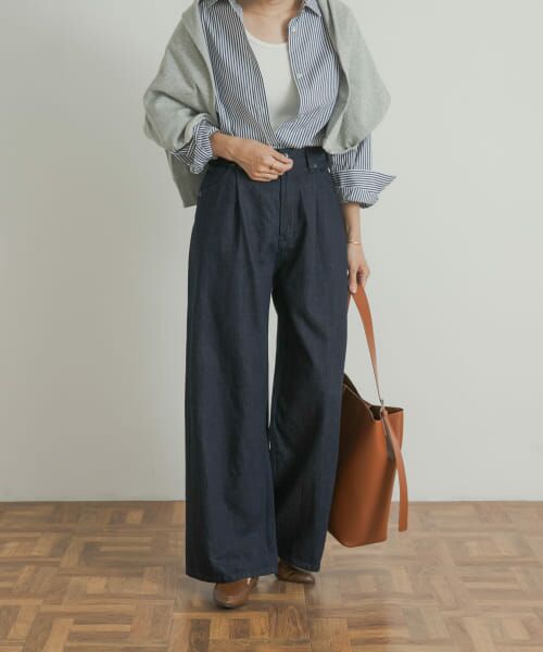 URBAN RESEARCH DOORS / アーバンリサーチ ドアーズ デニムパンツ | Denim Tuck Wide Pants | 詳細22