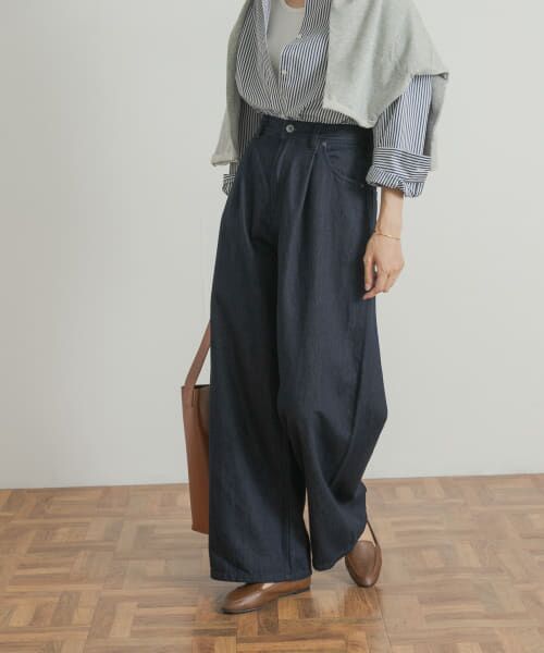 URBAN RESEARCH DOORS / アーバンリサーチ ドアーズ デニムパンツ | Denim Tuck Wide Pants | 詳細23