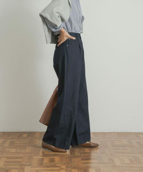 URBAN RESEARCH DOORS / アーバンリサーチ ドアーズ デニムパンツ | Denim Tuck Wide Pants | 詳細27