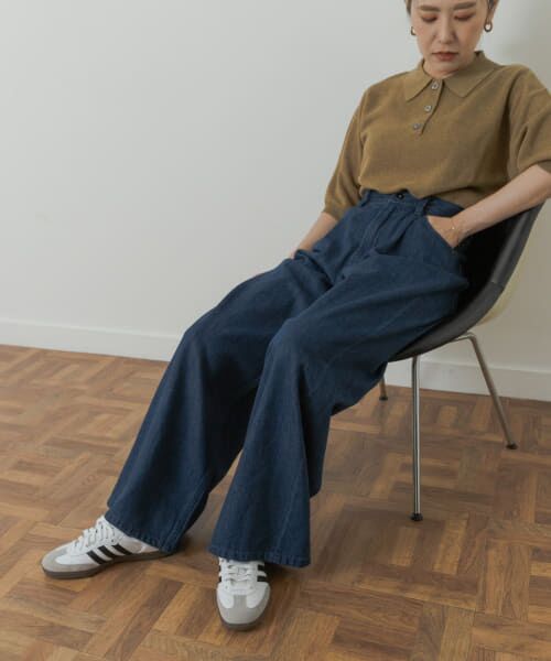 URBAN RESEARCH DOORS / アーバンリサーチ ドアーズ デニムパンツ | Denim Tuck Wide Pants | 詳細5