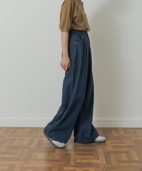 URBAN RESEARCH DOORS / アーバンリサーチ ドアーズ デニムパンツ | Denim Tuck Wide Pants | 詳細8