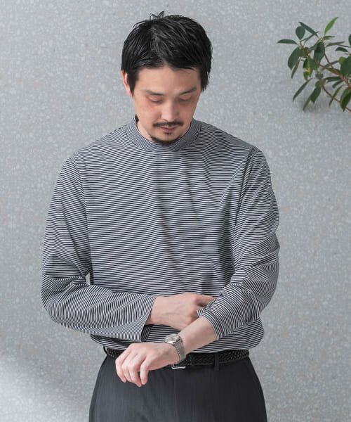 URBAN RESEARCH DOORS / アーバンリサーチ ドアーズ シャツ・ブラウス | 『抗菌/防臭』LIFE STYLE TAILOR　シルケットポンチストレッチ長袖Tシャツ | 詳細10