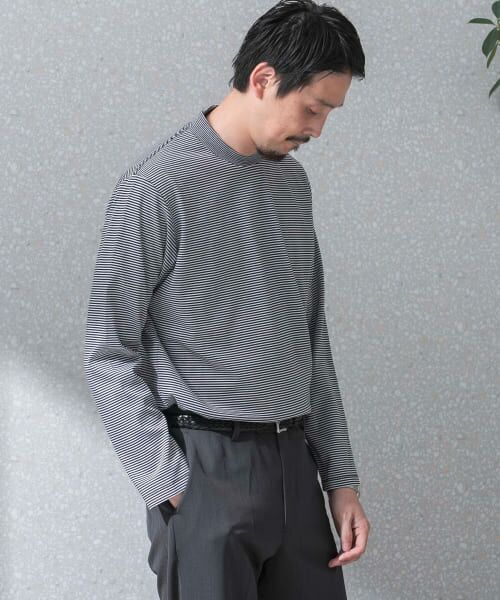 URBAN RESEARCH DOORS / アーバンリサーチ ドアーズ シャツ・ブラウス | 『抗菌/防臭』LIFE STYLE TAILOR　シルケットポンチストレッチ長袖Tシャツ | 詳細12