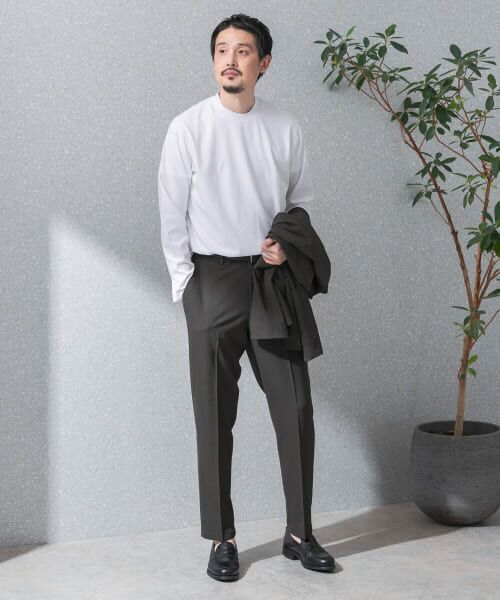 URBAN RESEARCH DOORS / アーバンリサーチ ドアーズ シャツ・ブラウス | 『抗菌/防臭』LIFE STYLE TAILOR　シルケットポンチストレッチ長袖Tシャツ | 詳細6