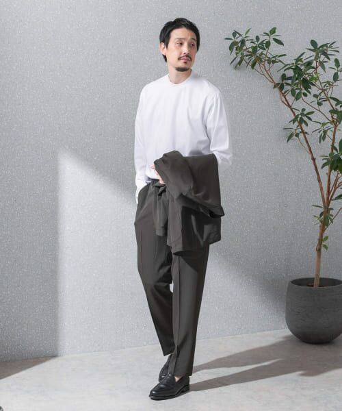 URBAN RESEARCH DOORS / アーバンリサーチ ドアーズ シャツ・ブラウス | 『抗菌/防臭』LIFE STYLE TAILOR　シルケットポンチストレッチ長袖Tシャツ | 詳細7