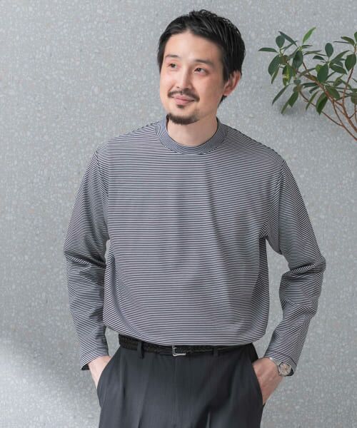 URBAN RESEARCH DOORS / アーバンリサーチ ドアーズ シャツ・ブラウス | 『抗菌/防臭』LIFE STYLE TAILOR　シルケットポンチストレッチ長袖Tシャツ | 詳細9