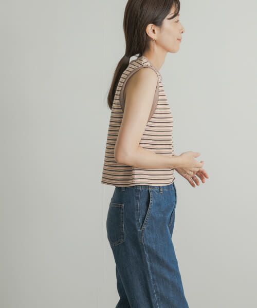 URBAN RESEARCH DOORS / アーバンリサーチ ドアーズ タンクトップ | STAR&STRIPE　MULTI BORDER BUSTIER | 詳細10