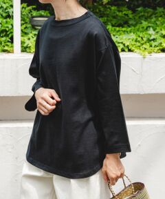 FORK&SPOON　ボトルネック8分袖Tシャツ