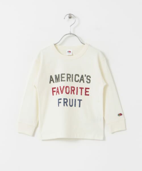 URBAN RESEARCH DOORS / アーバンリサーチ ドアーズ トップス | FRUIT OF THE LOOM　フロッキープリント長袖Tシャツ(KIDS) | 詳細1