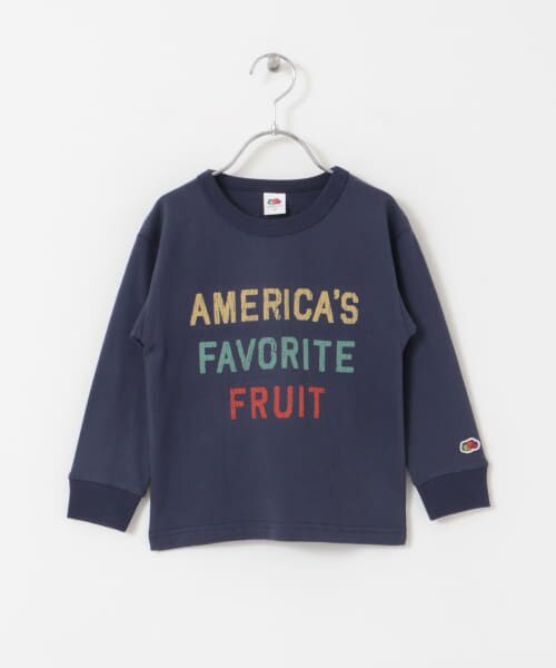 URBAN RESEARCH DOORS / アーバンリサーチ ドアーズ トップス | FRUIT OF THE LOOM　フロッキープリント長袖Tシャツ(KIDS) | 詳細2