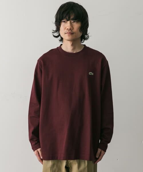 URBAN RESEARCH DOORS / アーバンリサーチ ドアーズ Tシャツ | LACOSTE　裏パイルワンポイントTシャツ | 詳細1